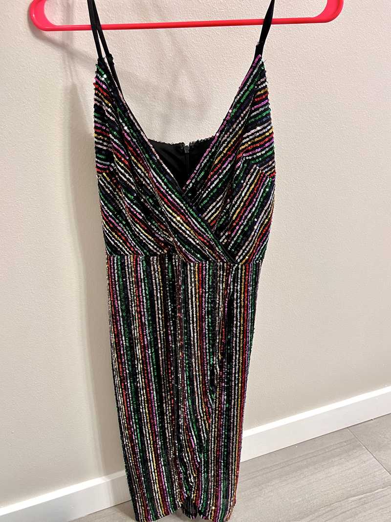 DISCO DREAM MIDI DRESS RAINBOW MULTI | RE:LUV